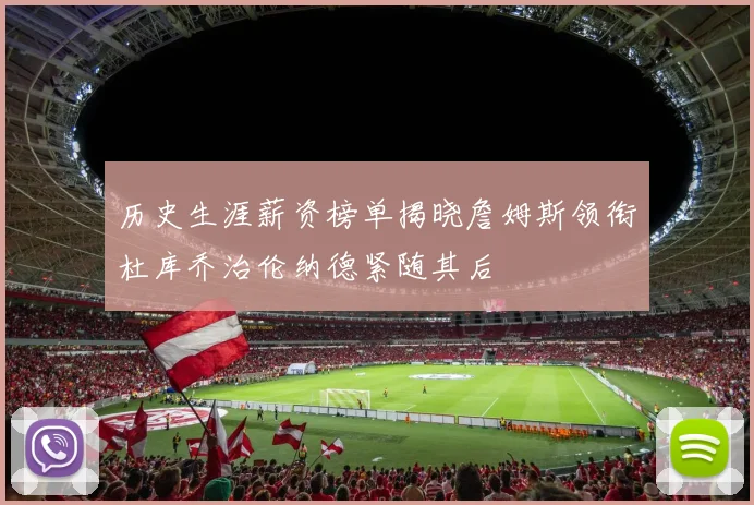 历史生涯薪资榜单揭晓詹姆斯领衔杜库乔治伦纳德紧随其后